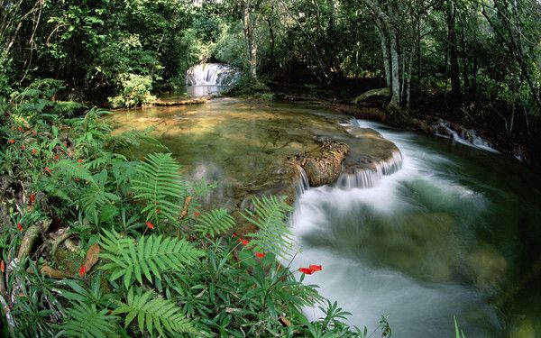 fond d'écran paysage cascade Brésil 1920x1200