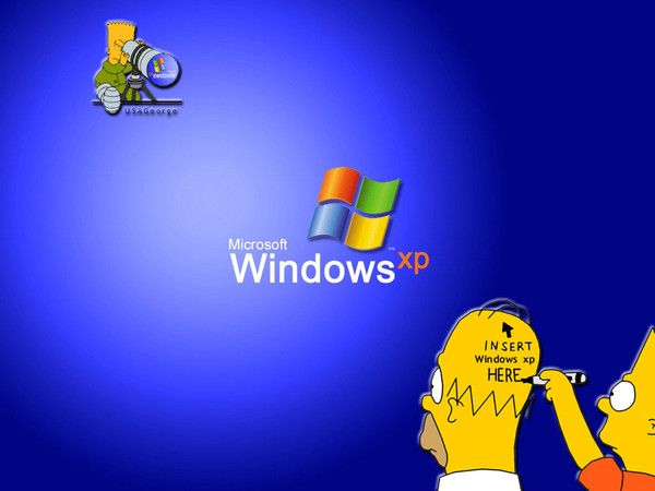 fond d'écran Simpsons windows XP